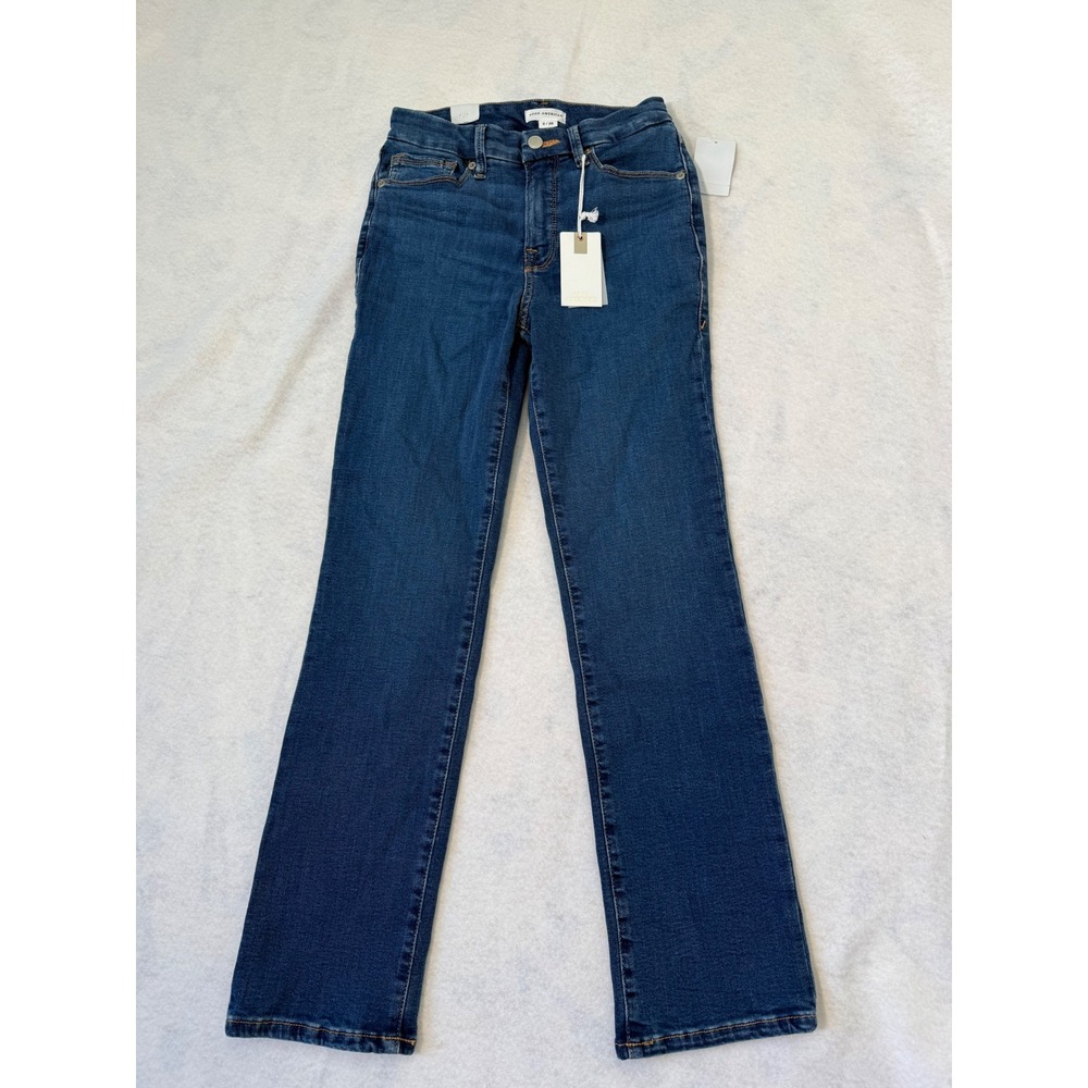 Good American Good Legs Straight Mid-Rise Jeans Blue Size 2/26 GLS873T NWT $98 - Picture 4 of 8